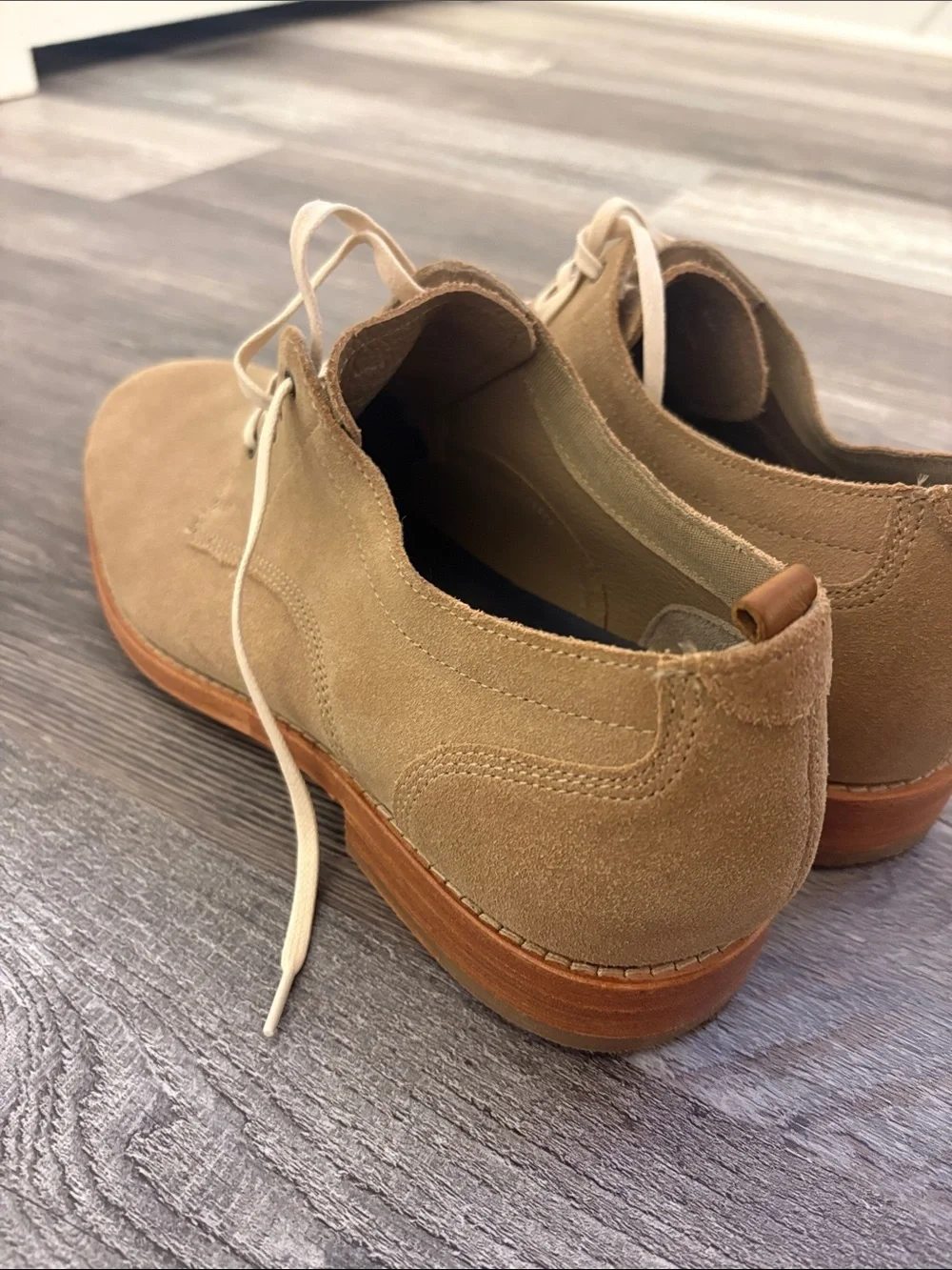 Cole Haan Men's Suede Lace-Up Dress Shoes in Tan